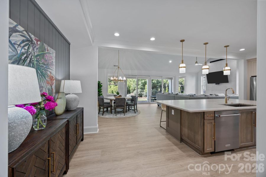 Custom vertical shiplap wall