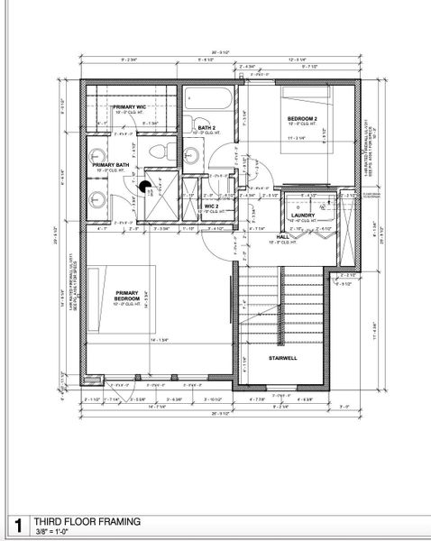 Third floor. 3808 and 3810 are the same floorplans, just mirrored. Third floor. 3808 and 3810 are the same floorplans, just mirrored.