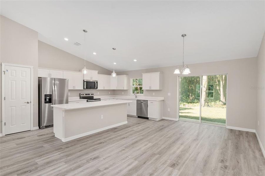 Furnished interior view inside a new home in , Dunnellon (Image 5).