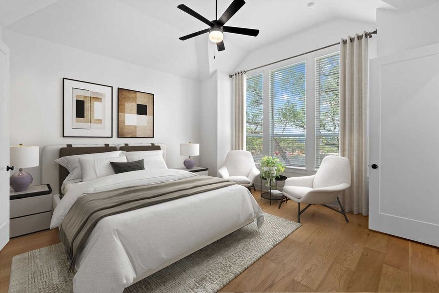 Furnished interior view inside a new home in Wolf Ranch: 51ft. lots, Georgetown (Image 7).