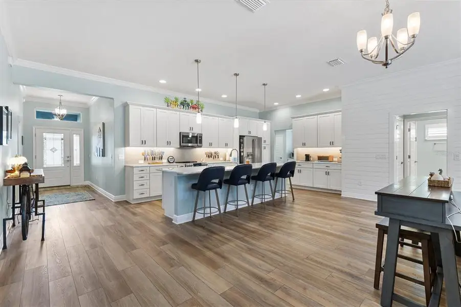 Furnished interior view inside a new home in , The Villages (Image 30).