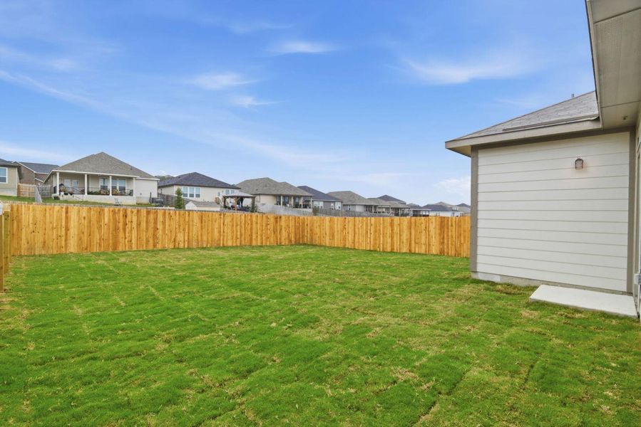 Private Backyard of Home