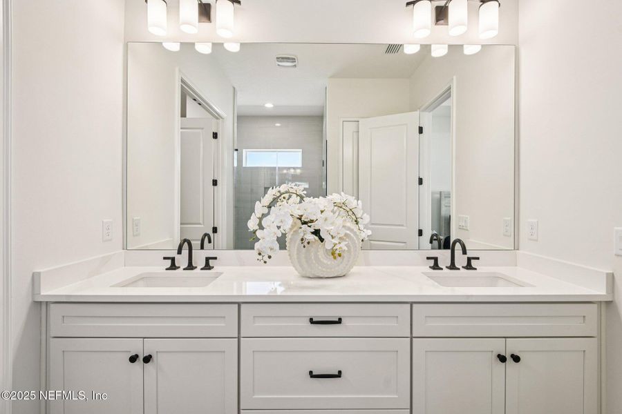 Furnished interior view inside a new home in Seabrook Village II, Ponte Vedra (Image 17). Furnished interior view inside a new home in Seabrook Village II, Ponte Vedra (Image 17).