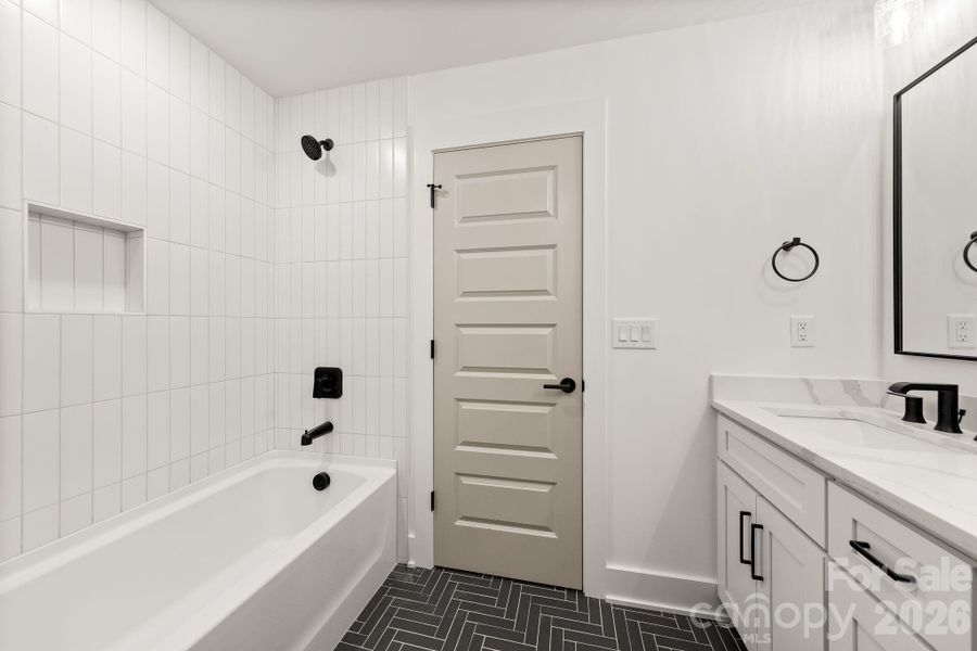 Furnished interior view inside a new home in , Charlotte (Image 17). Furnished interior view inside a new home in , Charlotte (Image 17).