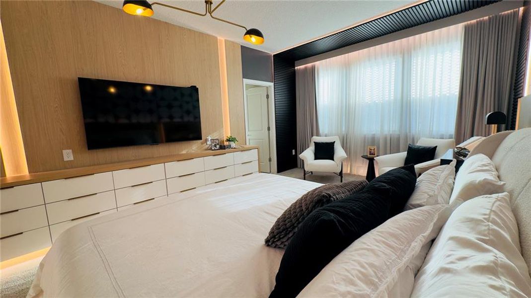 Furnished interior view inside a new home in Harvest at Ovation, Winter Garden (Image 31).