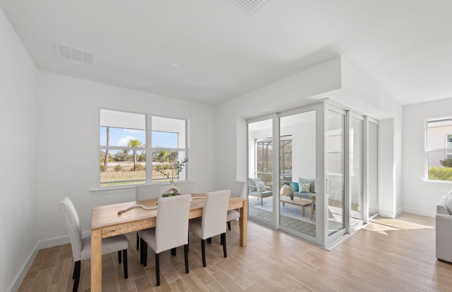 Furnished interior view inside a new home in TerraWalk at Babcock Ranch, Alva (Image 27).