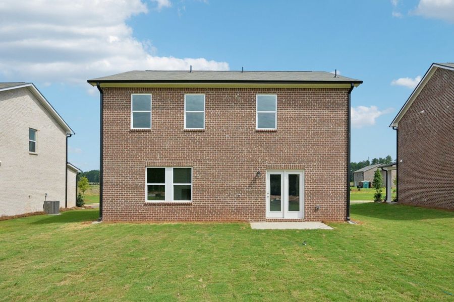 Representative exterior details of a home built from the Radiance by Starlight Homes in Kendall Grove, McDonough (Image 3). Representative exterior details of a home built from the Radiance by Starlight Homes in Kendall Grove, McDonough (Image 3).