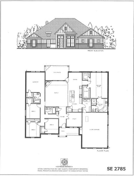 2D floor plan layout for the The Cedar by Sumeer Homes in Stone Henge II, Sanger, TX (Image 4). 2D floor plan layout for the The Cedar by Sumeer Homes in Stone Henge II, Sanger, TX (Image 4).