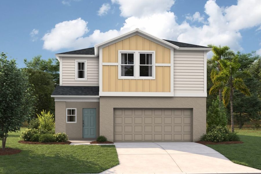 Representative exterior photo of a completed home built from the Indigo by Casa Fresca Homes in Villa Mar, Winter Haven, FL (Image 30). Representative exterior photo of a completed home built from the Indigo by Casa Fresca Homes in Villa Mar, Winter Haven, FL (Image 30).