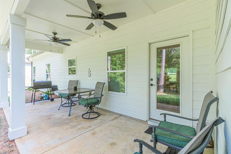 Exterior details and patio area of a home in , Monticello (Image 26).