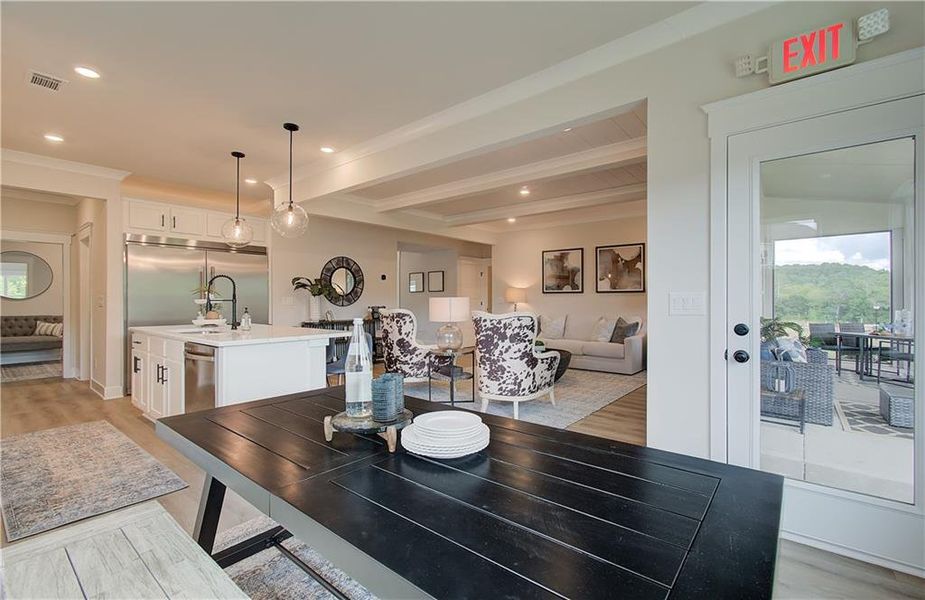 Furnished interior view inside a new home in Rosewood Lake Estates, Hoschton (Image 13).