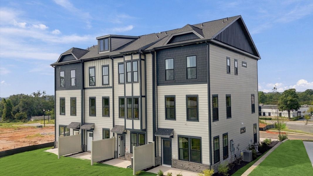 Front exterior of a new home in Traynham Place, Greenville, SC, highlighting curb appeal (Image 25).