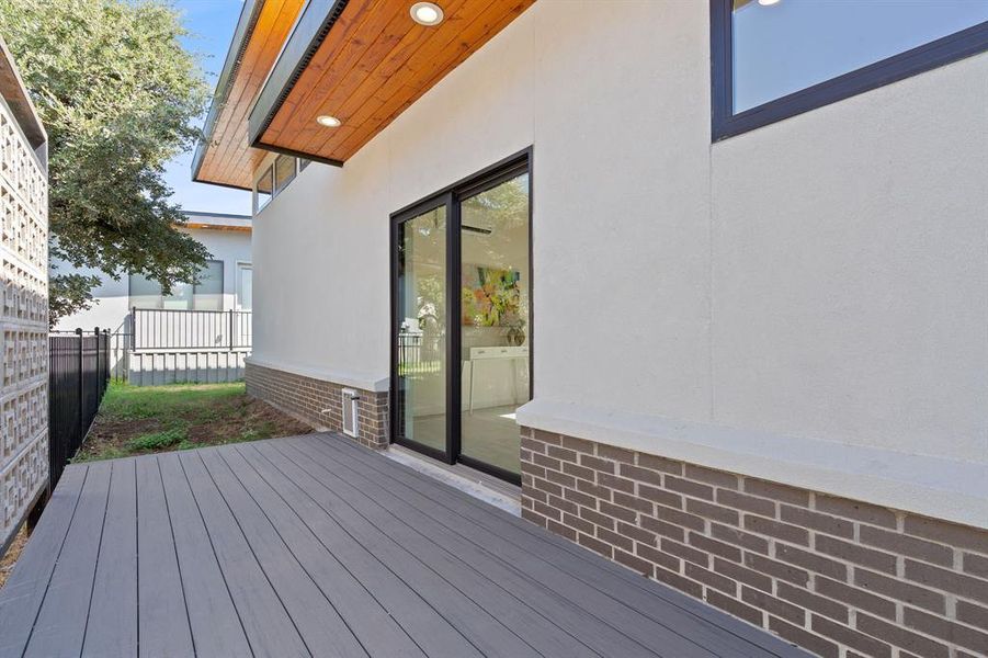 Patio from Kitchen Dining area