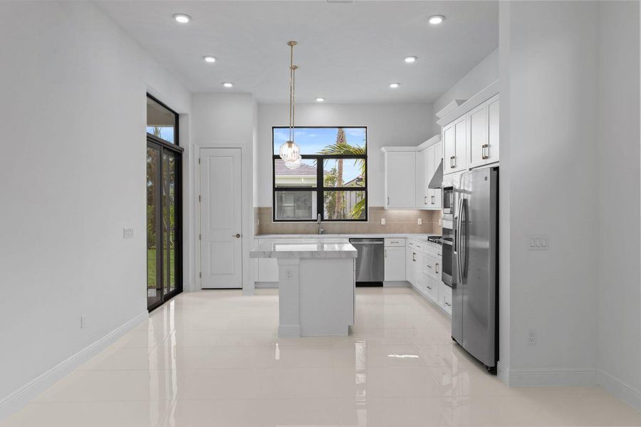 Furnished interior view inside a new home in Cresswind Palm Beach at Westlake, Westlake (Image 11).