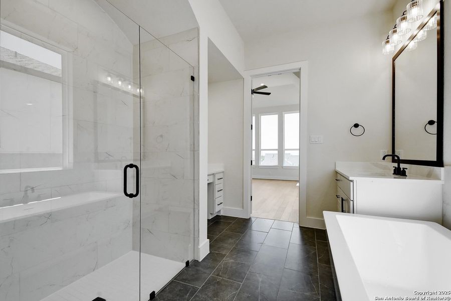 Furnished interior view inside a new home in Esperanza, Boerne (Image 17). Furnished interior view inside a new home in Esperanza, Boerne (Image 17).