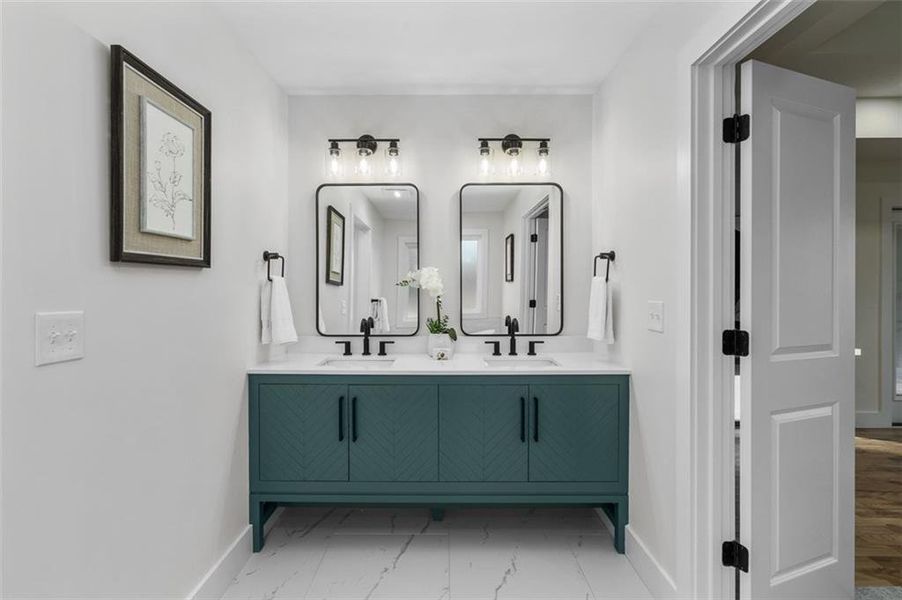 Furnished interior view inside a new home in , Snellville (Image 35).