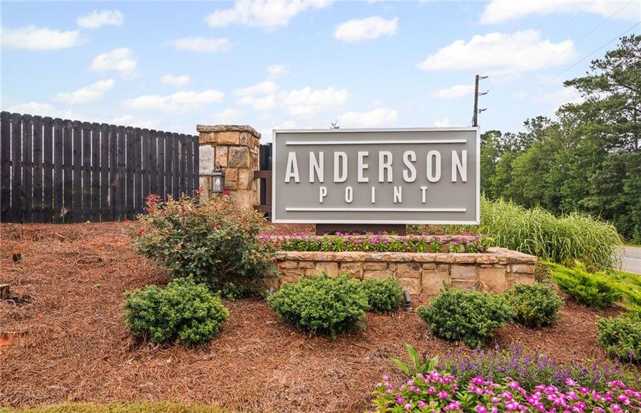 Front exterior of a new home in Anderson Point, McDonough, GA, highlighting curb appeal (Image 2).