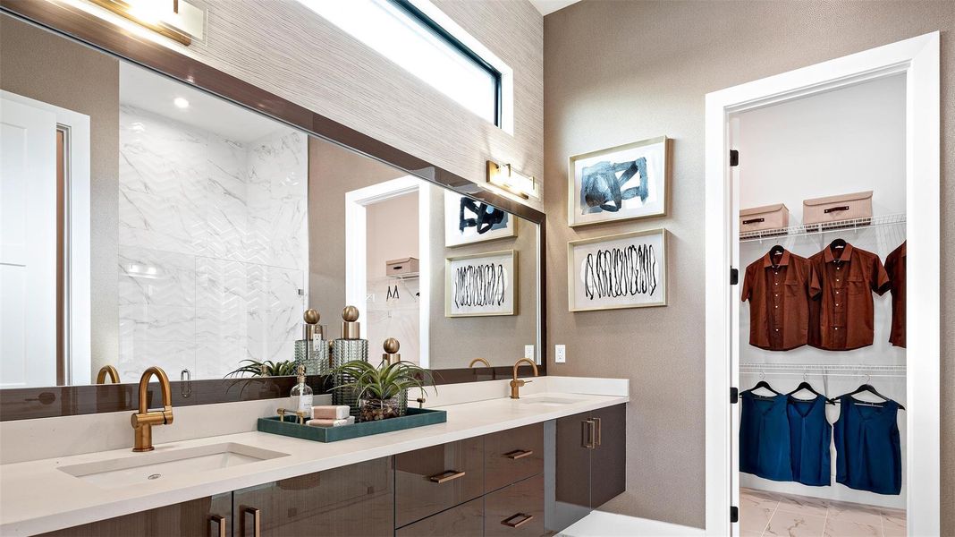 Furnished interior view inside a new home in , Port St. Lucie (Image 21).