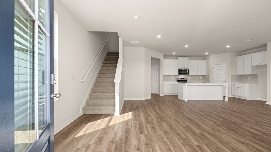 Representative unfurnished interior of a home built from the Ashton by D.R. Horton in Brookland Commons, Monroe (Image 14).