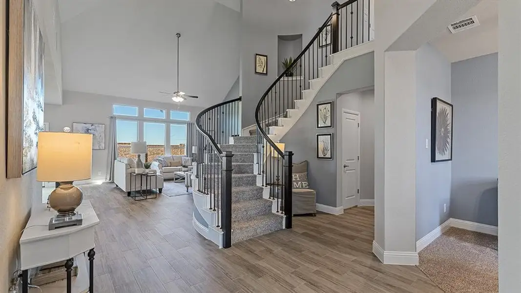 Furnished interior view inside a new home in Eden Ranch, Arlington (Image 3). Furnished interior view inside a new home in Eden Ranch, Arlington (Image 3).