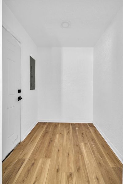 Backdoor mudroom area