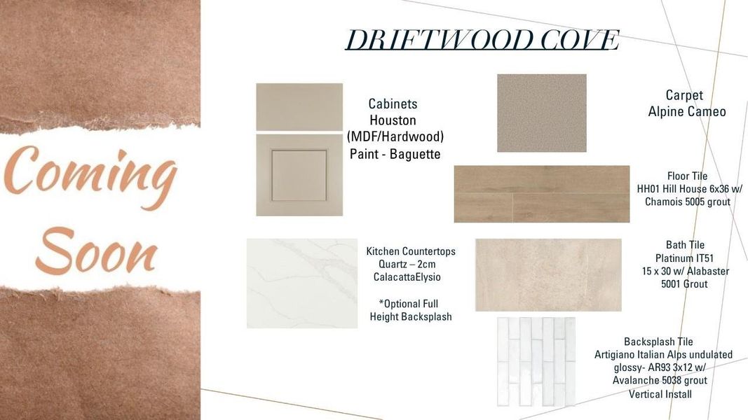 Sample of building materials used in homes in Grand Mason Crossing, Katy (Image 3). Sample of building materials used in homes in Grand Mason Crossing, Katy (Image 3).