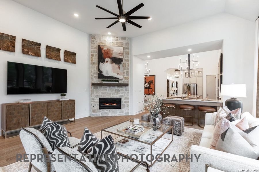 Furnished interior view inside a new home in Hallie's Cove, Schertz (Image 27).