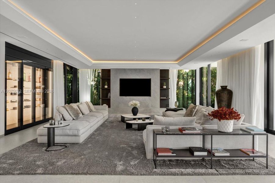 Furnished interior view inside a new home in , Miami Beach (Image 16).