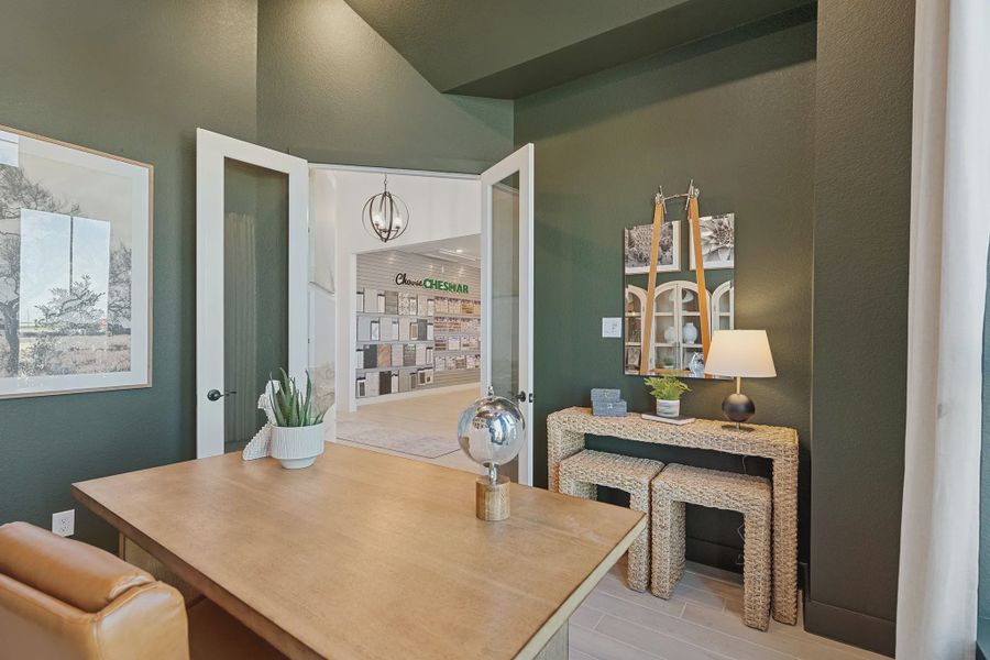 Representative furnished interior of a home built from the Sweetwater by Chesmar Homes in Meridiana 50's and 60's, Manvel (Image 5).