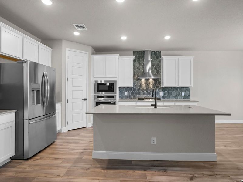 Furnished interior view inside a new home in Ladera, San Antonio (Image 8).
