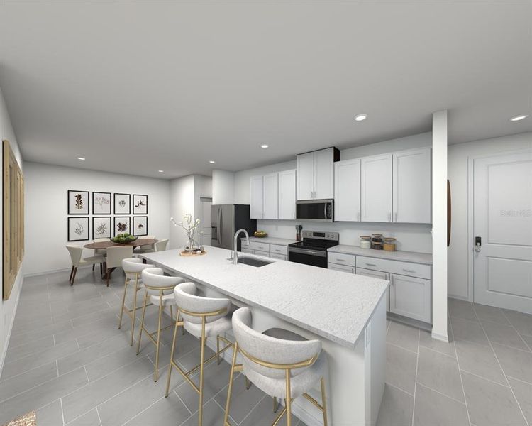 Furnished interior view inside a new home in , Ormond Beach (Image 3).