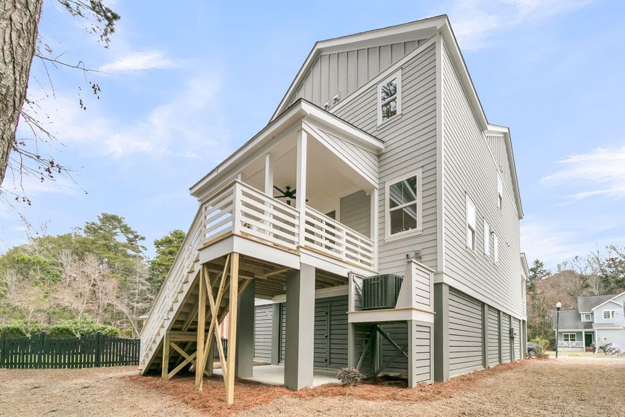 Exterior details and patio area of a home in , Charleston (Image 33). Exterior details and patio area of a home in , Charleston (Image 33).