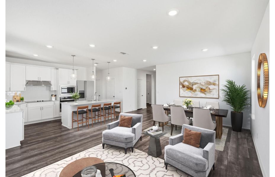 Representative furnished interior of a home built from the Orchard by Pulte Homes in Nopal Valley, San Antonio (Image 11).