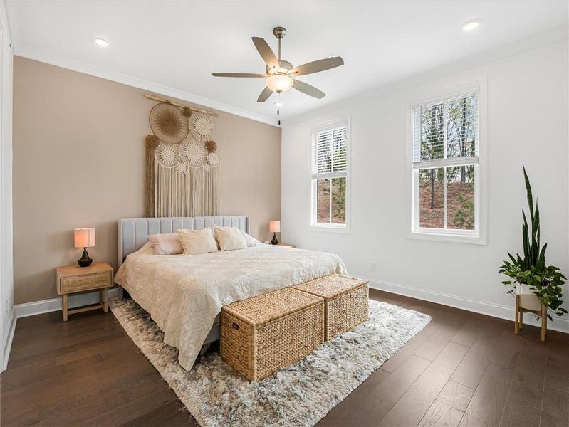 Furnished interior view inside a new home in , Peachtree Corners (Image 35). Furnished interior view inside a new home in , Peachtree Corners (Image 35).