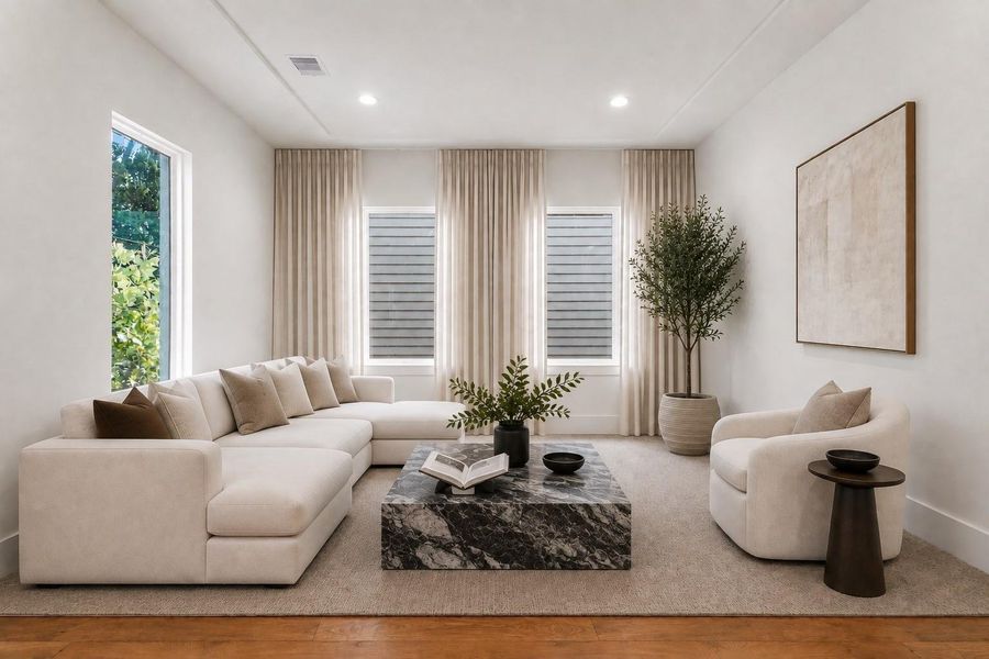 Furnished interior view inside a new home in , Houston (Image 13). Furnished interior view inside a new home in , Houston (Image 13).