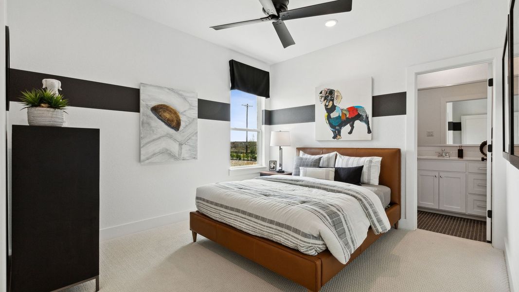 Representative furnished interior of a home built from the Hudson II by Southgate Homes in Windsong Ranch 71' Series, Prosper (Image 36).