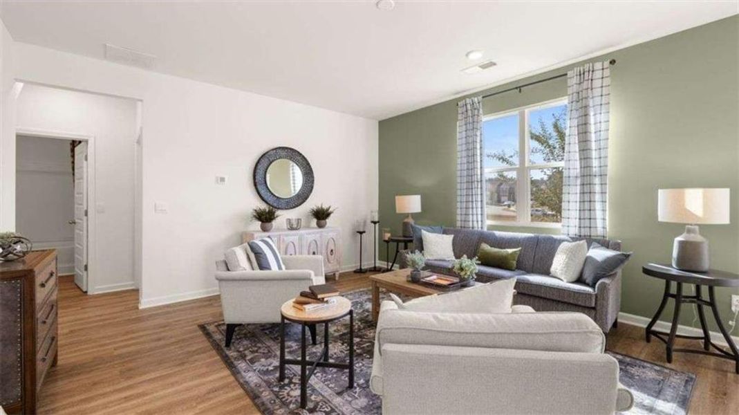 Furnished interior view inside a new home in Poplar Preserve, Newnan (Image 3).