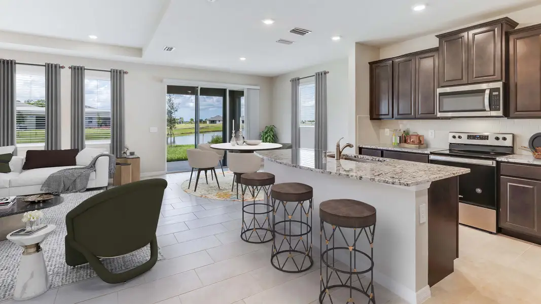Furnished interior view inside a new home in Star Farms at Lakewood Ranch, Bradenton (Image 4).