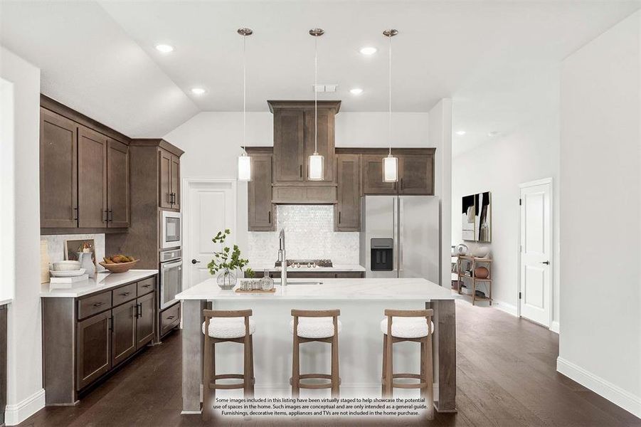 Furnished interior view inside a new home in Sable Creek, Sanger (Image 16).