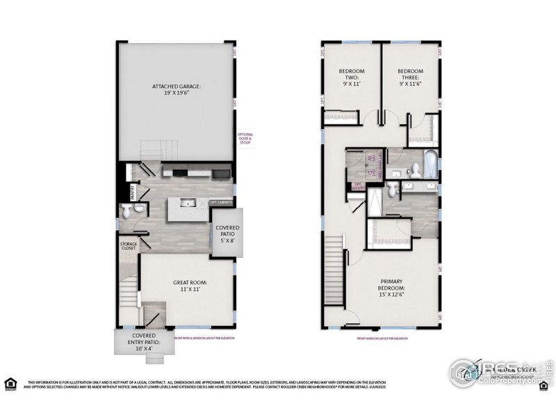 2D floor plan layout of this home in Baseline, Broomfield, CO (Image 2).