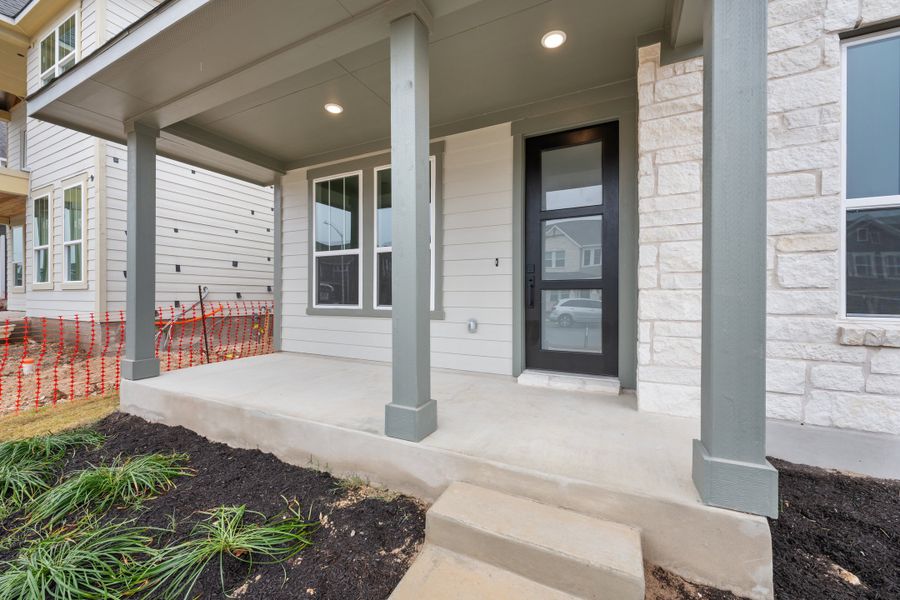 Representative exterior details of a home built from the Robin by Ashton Woods in The Cottages at Lariat, Liberty Hill (Image 3). Representative exterior details of a home built from the Robin by Ashton Woods in The Cottages at Lariat, Liberty Hill (Image 3).