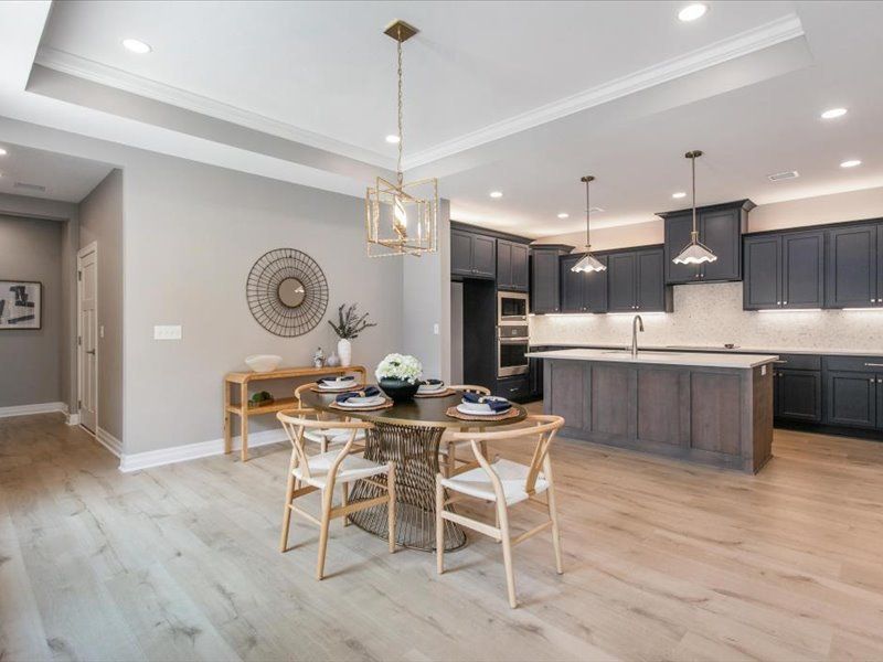 Furnished interior view inside a new home in The Courtyards at Jacobs Farm, Wichita (Image 5).