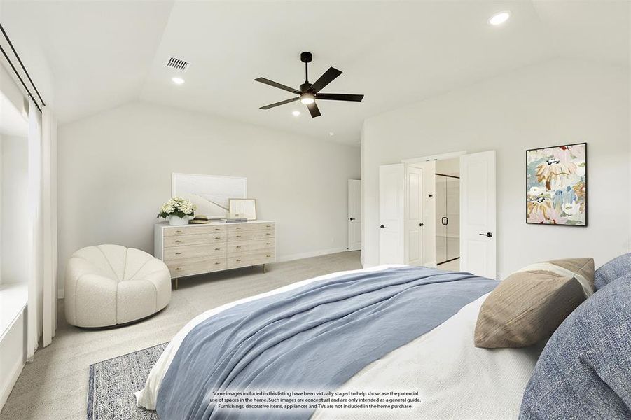 Furnished interior view inside a new home in The Retreat at North Grove 60, Waxahachie (Image 17). Furnished interior view inside a new home in The Retreat at North Grove 60, Waxahachie (Image 17).