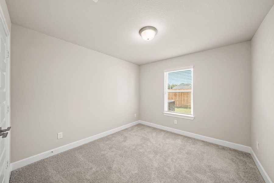 Bedroom 3 (*Photo not of actual home and used for illustration purposes only.)Charming dining area (*Photo not of actual home and used for illustration purposes only.)Lovely kitchen (*Photo not of actual home and used for illustration purposes only.)Stylish kitchen (*Photo not of actual home and used for illustration purposes only.)Serene primary suite (*Photo not of actual home and used for illustration purposes only.)Primary bath with dual sinks, tub, and separate shower (*Photo not of