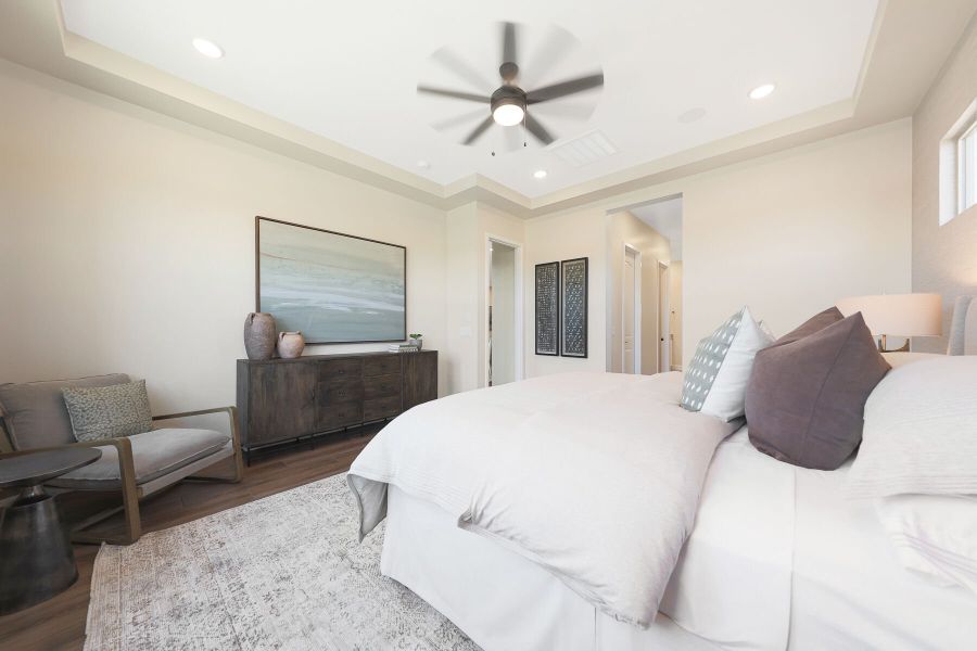 Representative furnished interior of a home built from the Garnet by Mattamy Homes in Landmarke, Queen Creek (Image 33).