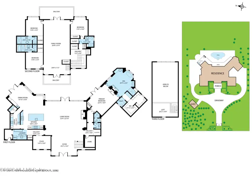 2D floor plan layout of this home in , Ponte Vedra Beach, FL (Image 5).