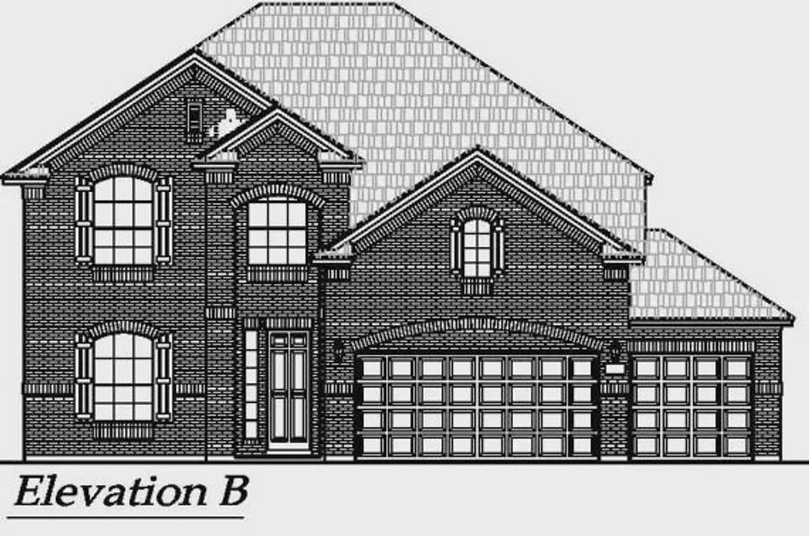 Representative rendering of the exterior for the Wimberly by Chesmar Homes (Image 21).