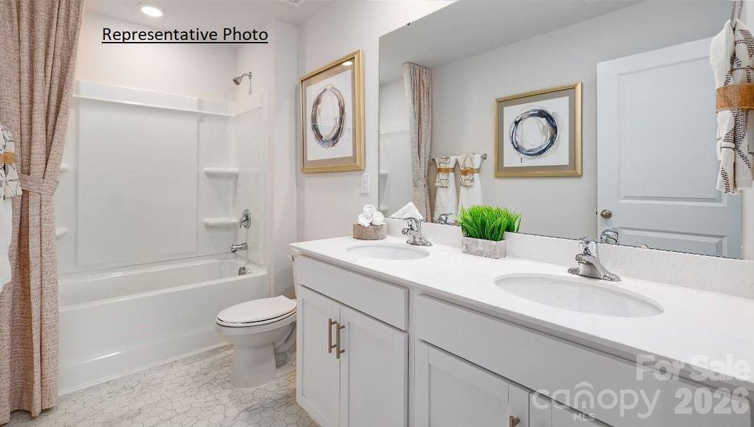 Furnished interior view inside a new home in The Hamptons at Hickory, Hickory (Image 9).