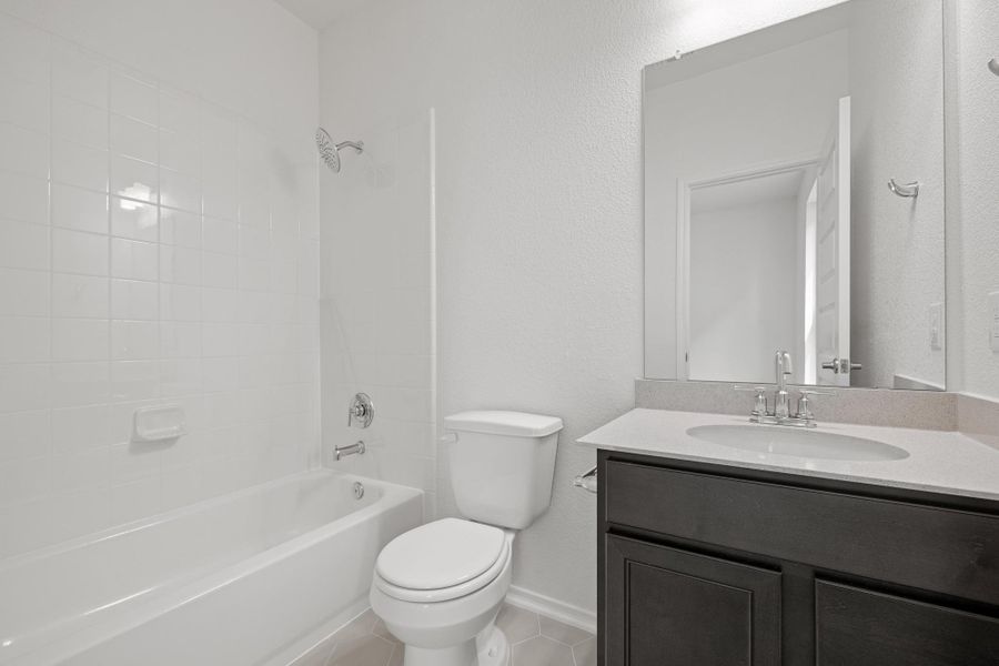 Furnished interior view inside a new home in Salerno - Heritage Collection, Round Rock (Image 7). Furnished interior view inside a new home in Salerno - Heritage Collection, Round Rock (Image 7).