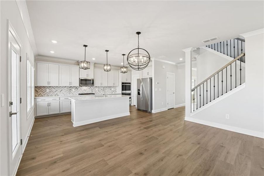 Furnished interior view inside a new home in River Pointe, Monroe (Image 17).